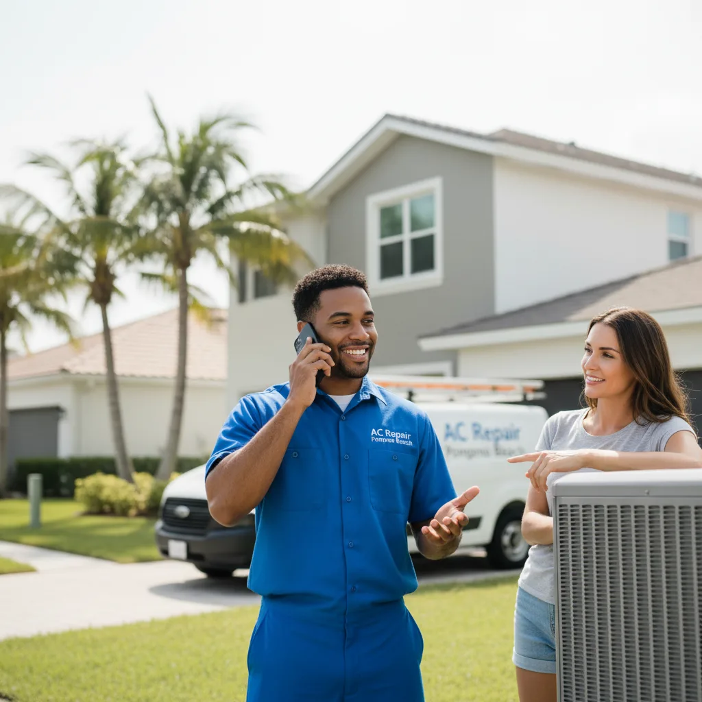 AC Repair Pompano Beach customer support in Lancing